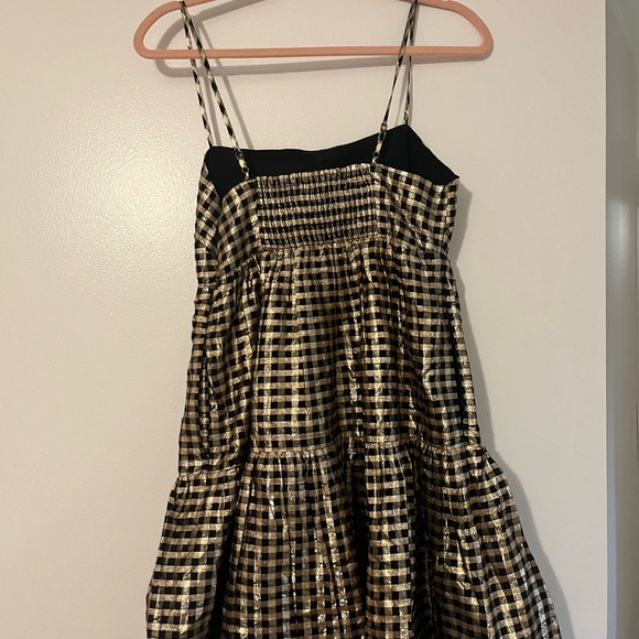 J Crew Lurex Plaid dress - Picture 3 of 5